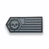 Infamous Skulls & Stripes Paintball Patch (3.5x1.5)