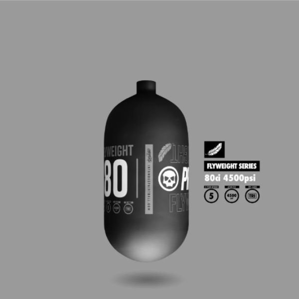 PRO DNA™ FLYWEIGHT AIR TANK 80CI - MATTE BLACK / GREY