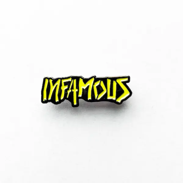 Custom Infamous Paintball Metal Pins